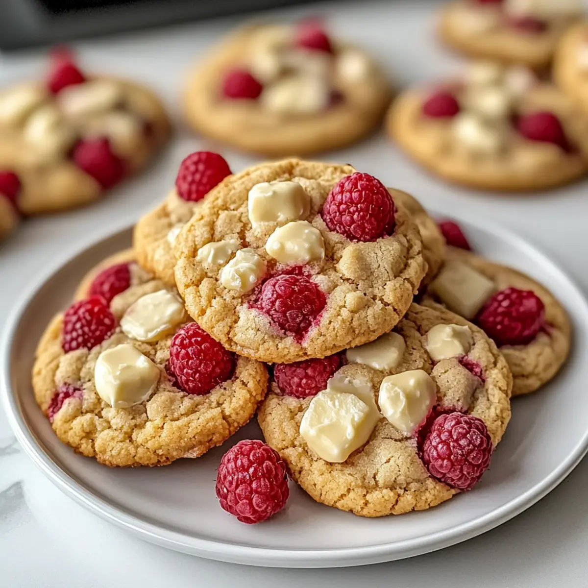 WeiAschokoladen Himbeer Kekse v04ruk